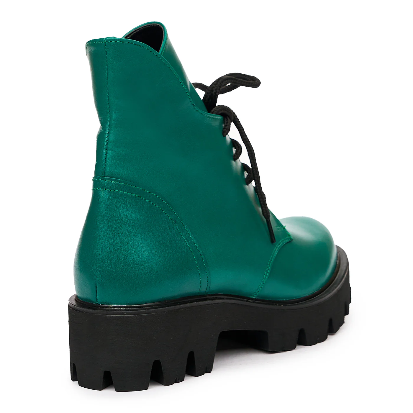 Ghete dama din piele naturala verde 8380 - Image 2