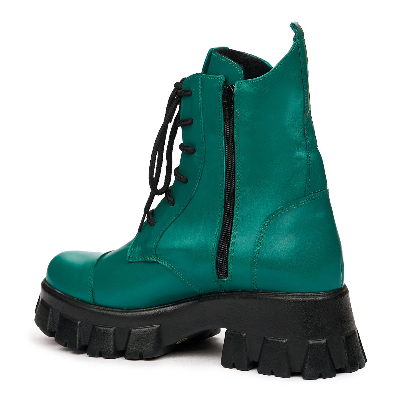 Ghete dama din piele naturala verde 8381 - Image 3