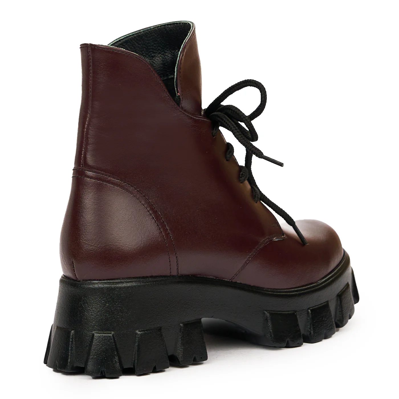 Ghete dama din piele naturala visinie 8349 - Image 2