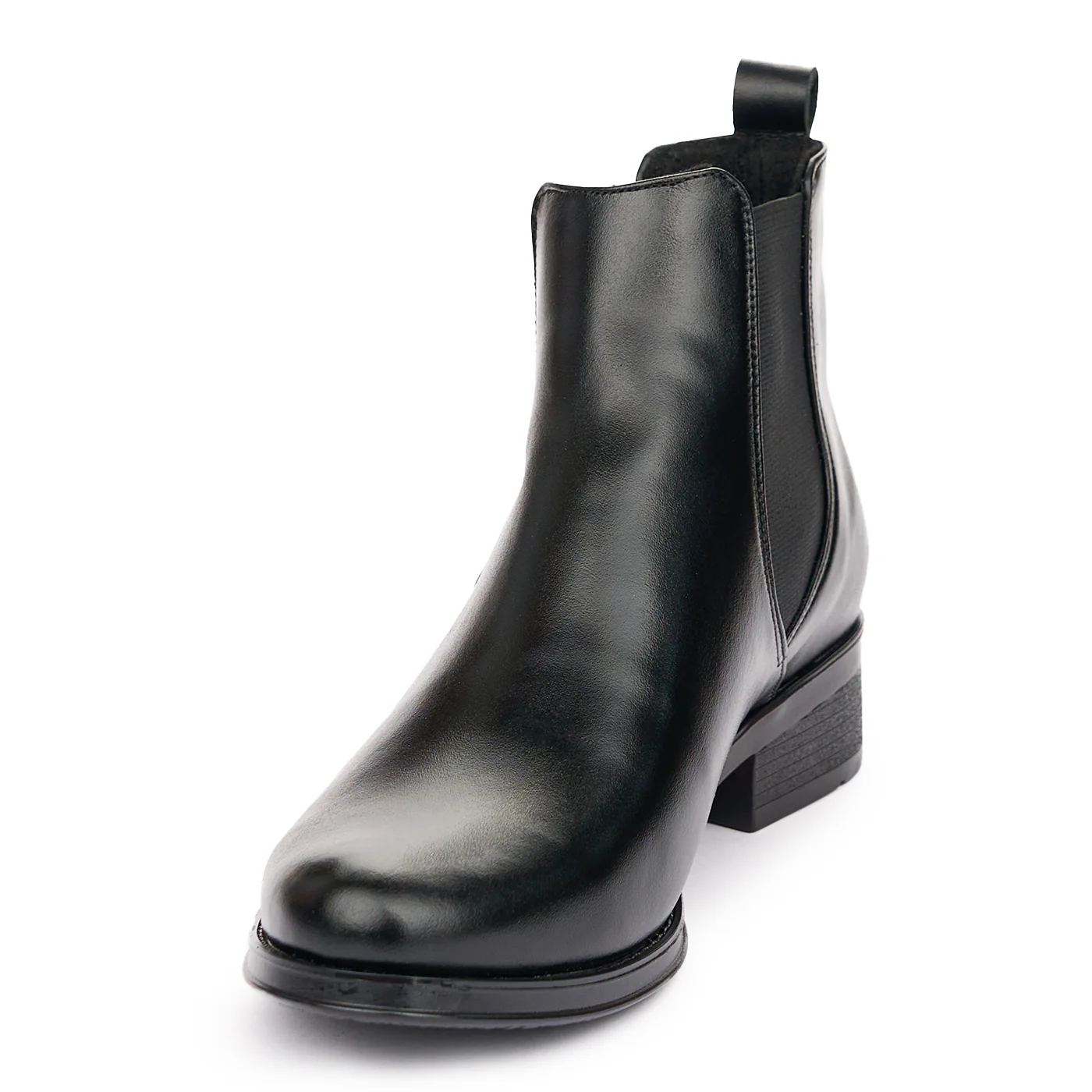 Ghete Dama Elegante din Piele Naturala cu Toc Negre 12055 - Image 3