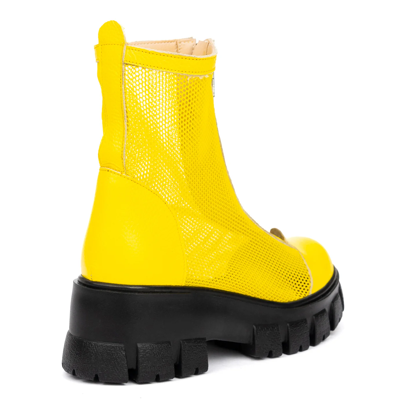Ghete Dama Galben din Piele Naturala 8670 - Image 2