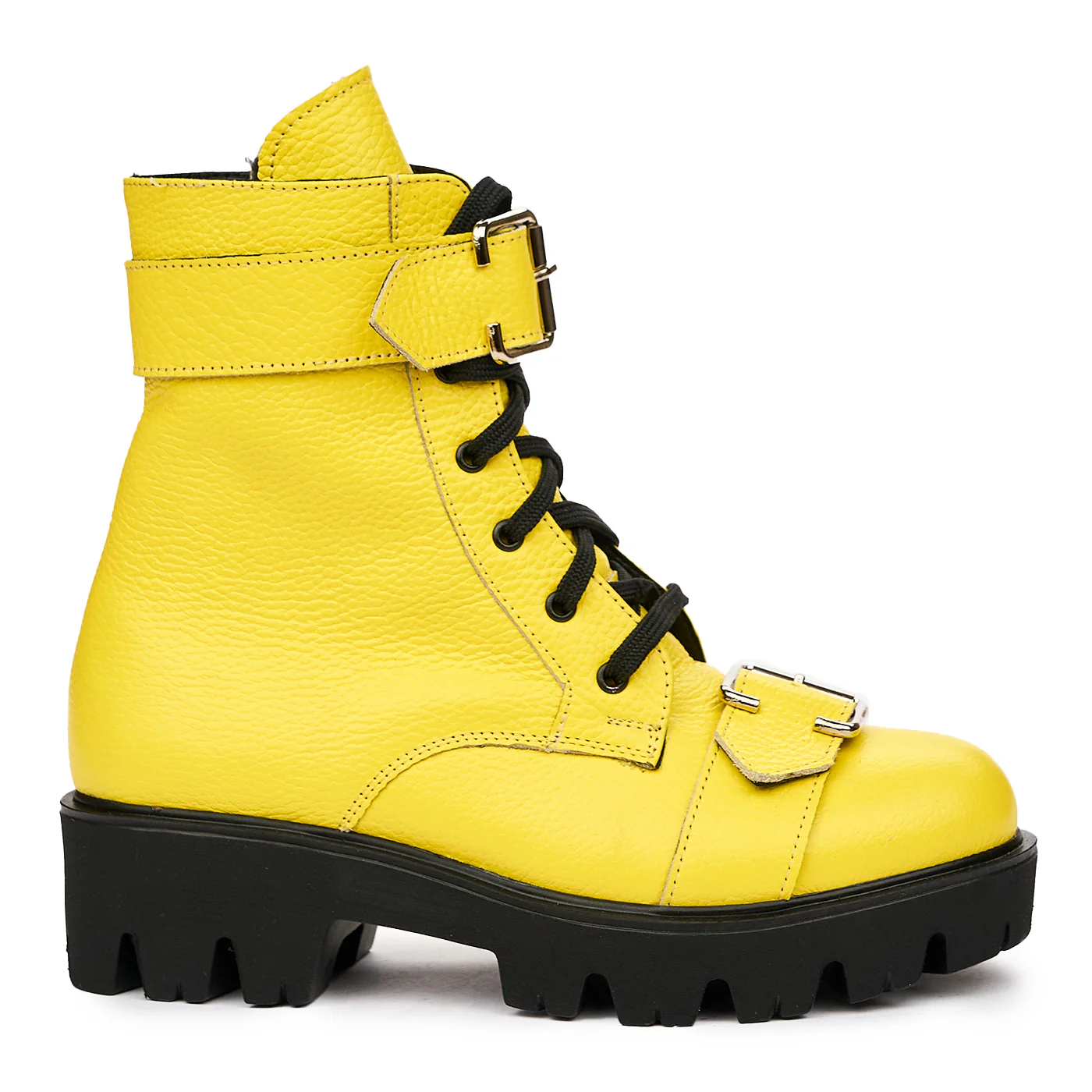 Ghete dama galbene din piele naturala 8297
