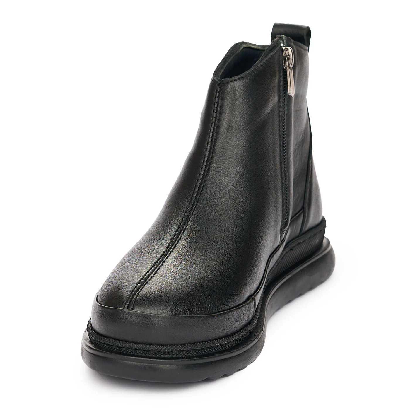 Ghete Dama Iarna Negre din Piele Naturala Casual 10967 - Image 3
