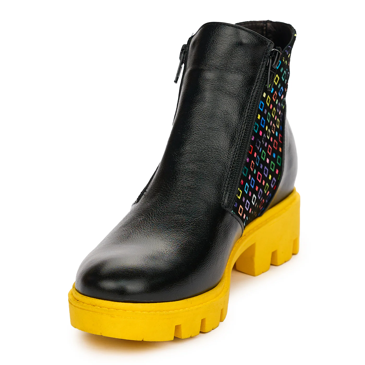 Ghete Dama Moderne din Piele Naturala cu Fermoar 12568 - Image 3