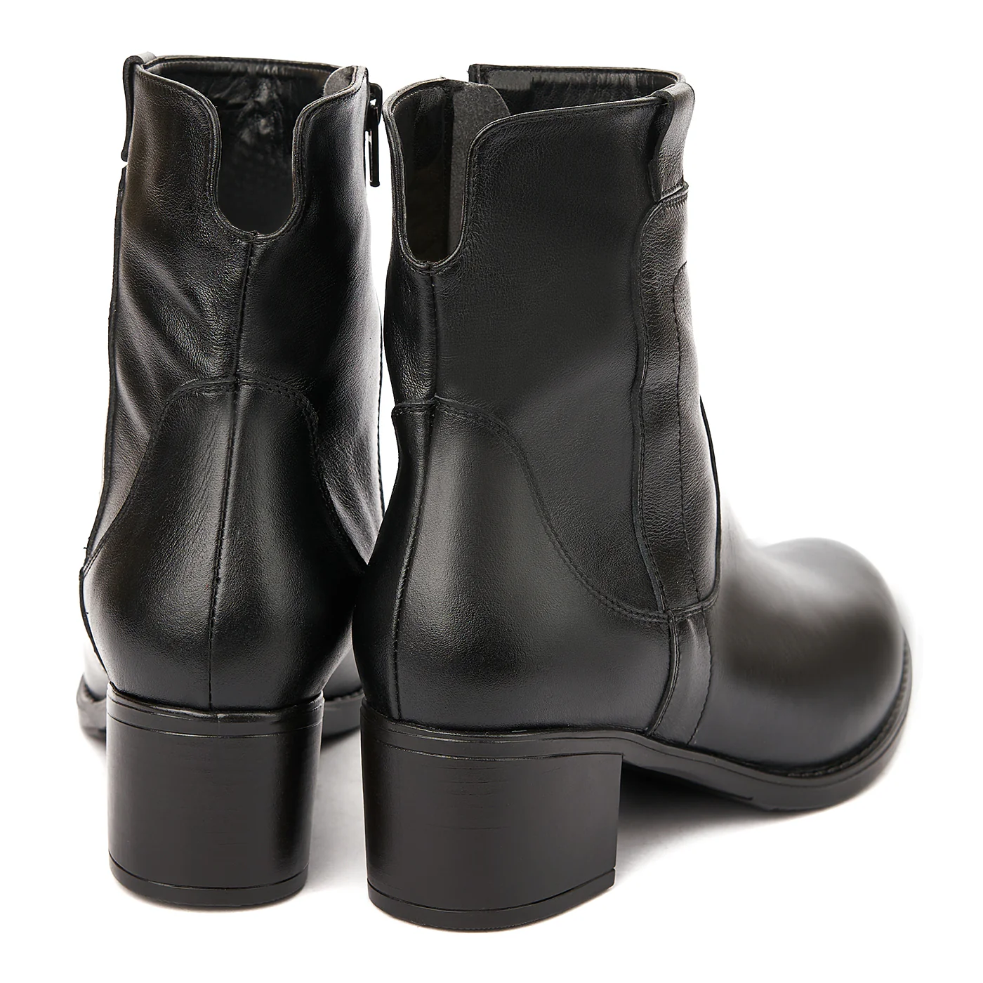 Ghete dama negre din piele naturala 3735 - Image 3