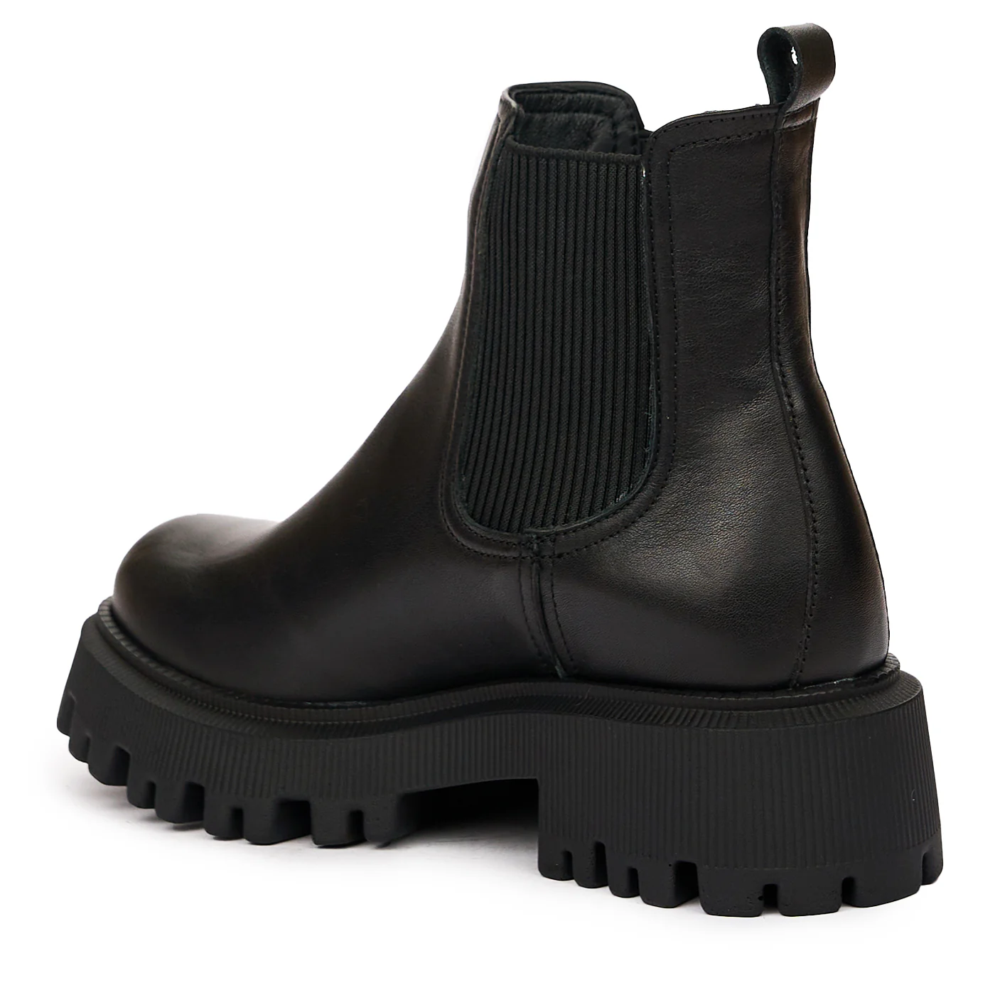 Ghete Dama Negre Piele Naturala Toc 5 Cm 8303 - Image 3