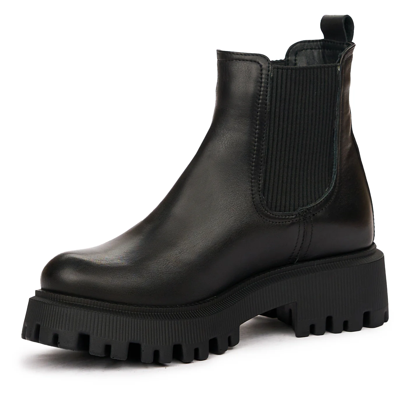 Ghete Dama Negre Piele Naturala Toc 5 Cm 8303 - Image 4