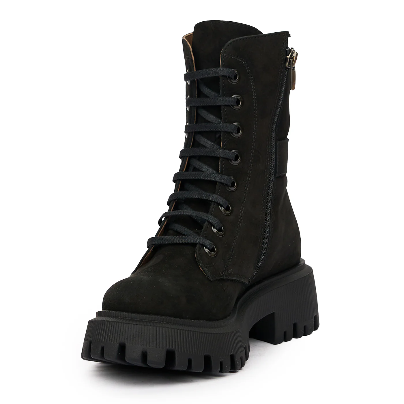 Ghete Dama Piele Negre Casual 8277 - Image 4