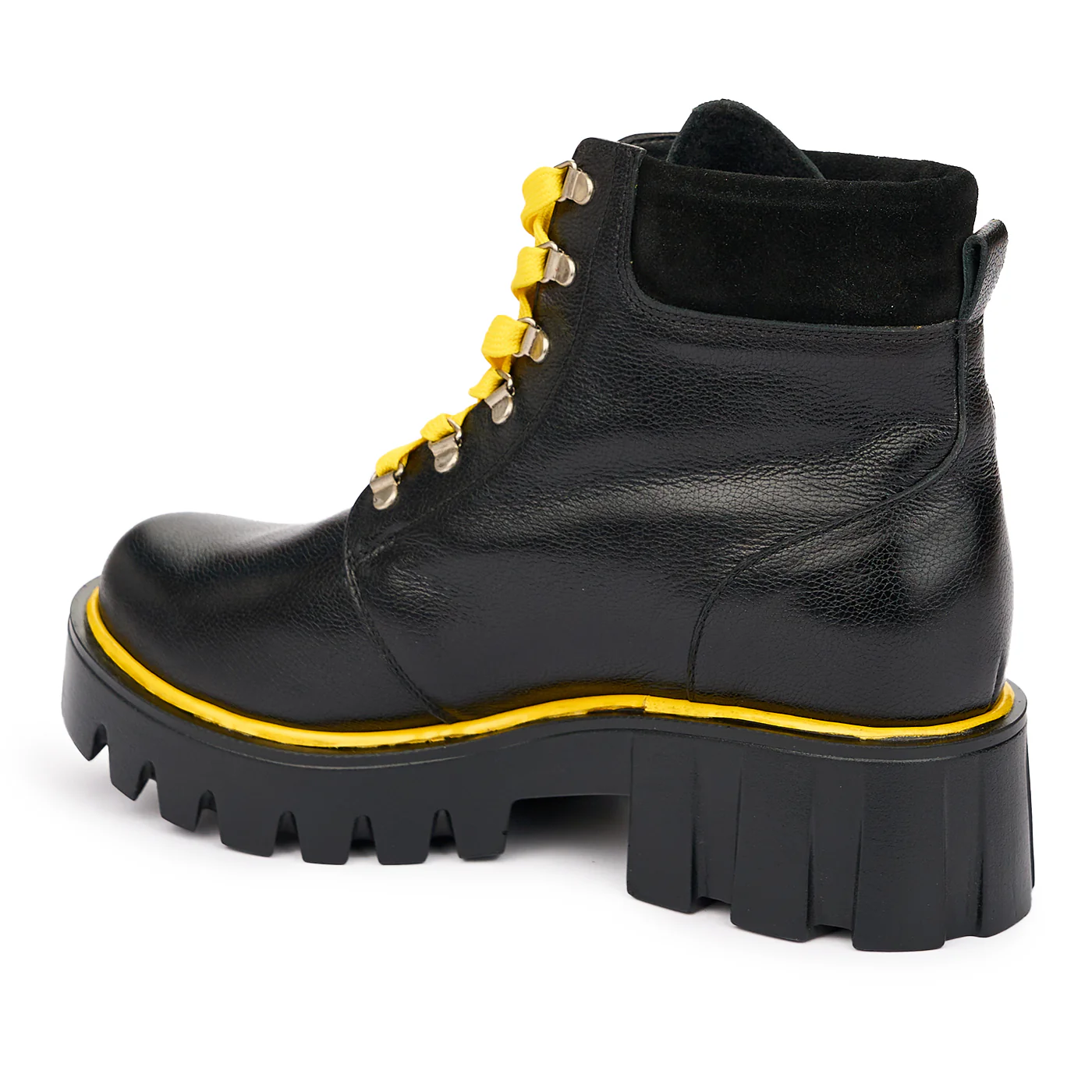Ghete de Iarna din Piele Dama cu Siret Negre 12128 - Image 2