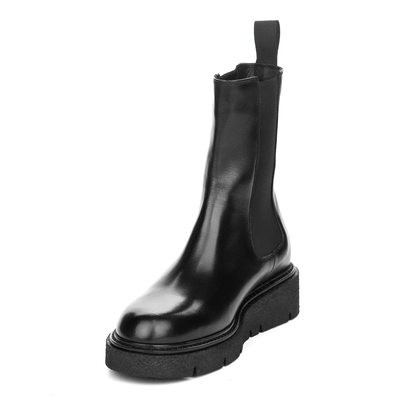 Ghete de Piele Femei Casual Negre Fara Inchidere 12516 - Image 3