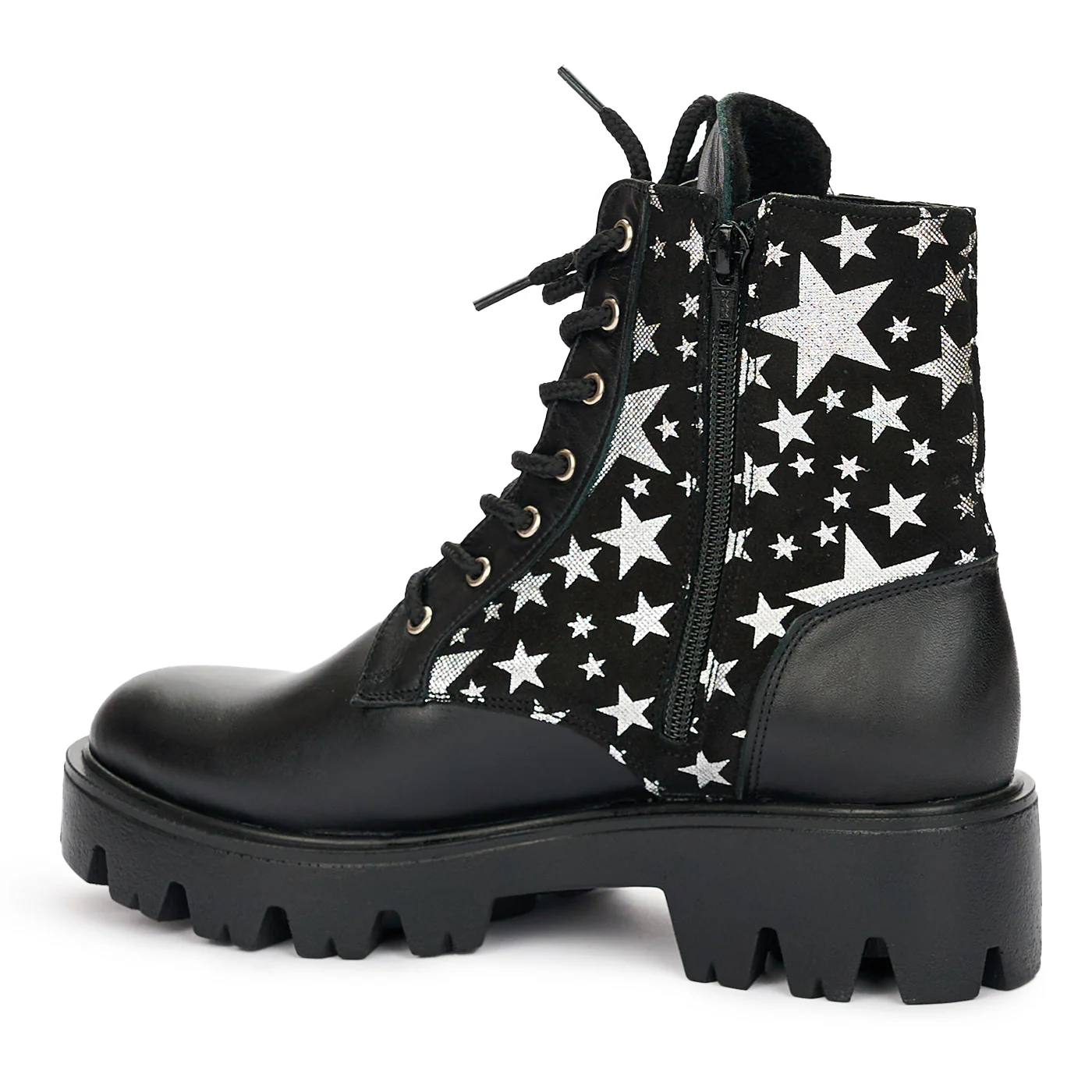Ghete de Piele Naturala Femei Casual Negre 12463 - Image 2