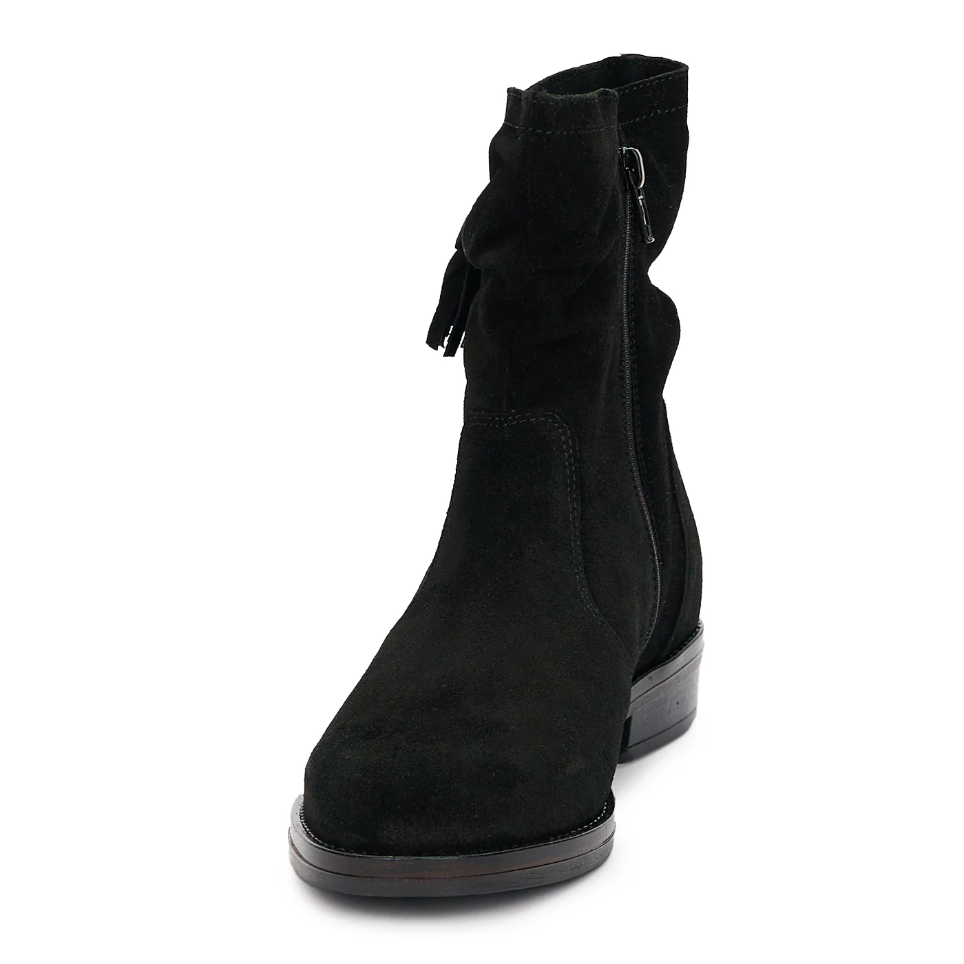Ghete din Piele Naturala Femei Casual cu Fermoar 12378 - Image 3