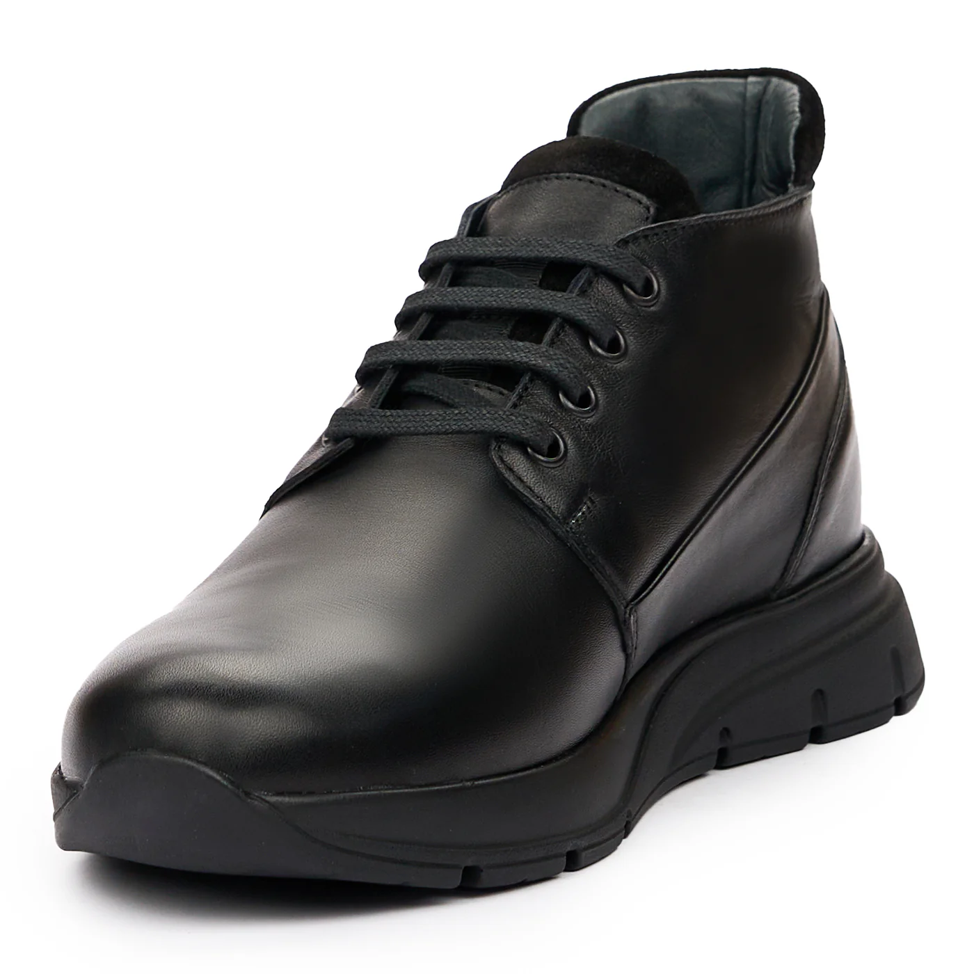 Ghete din Piele Naturala negre 7143 - Image 4