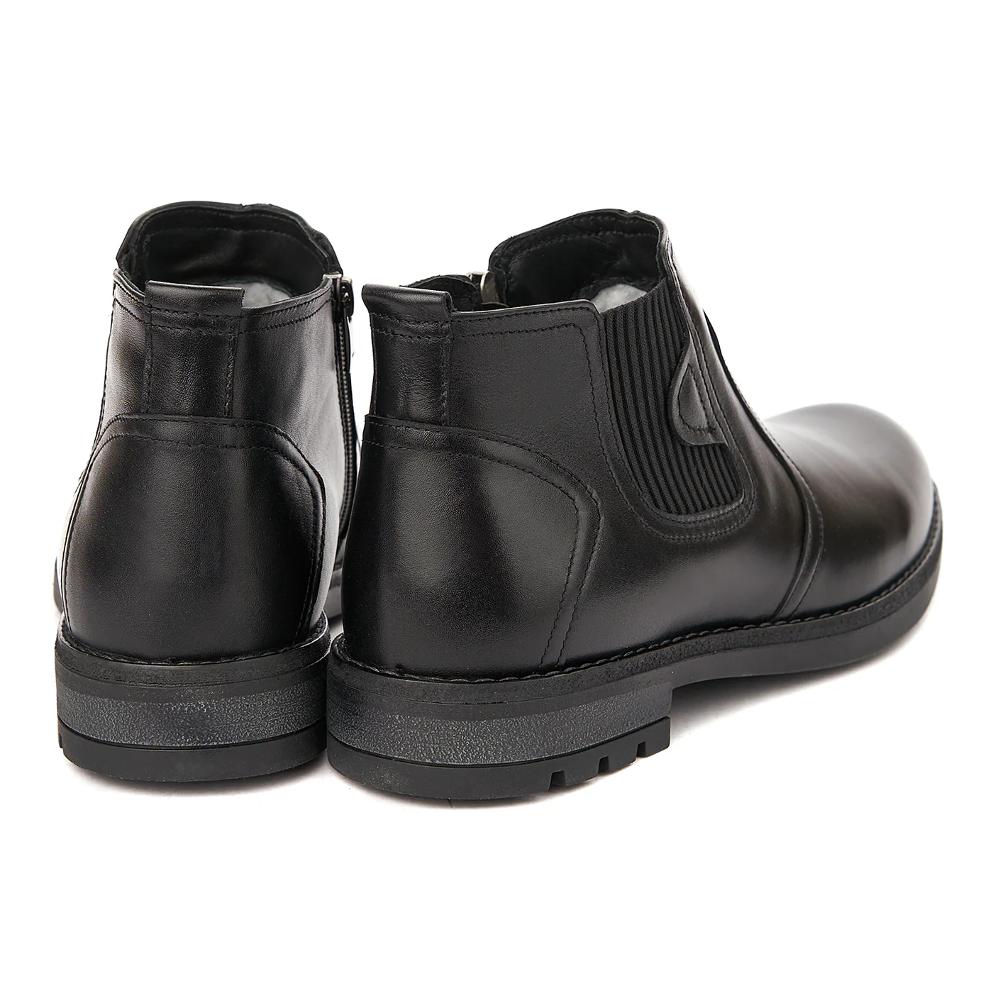 Ghete din Piele Naturala Neagra 1096 - Image 2