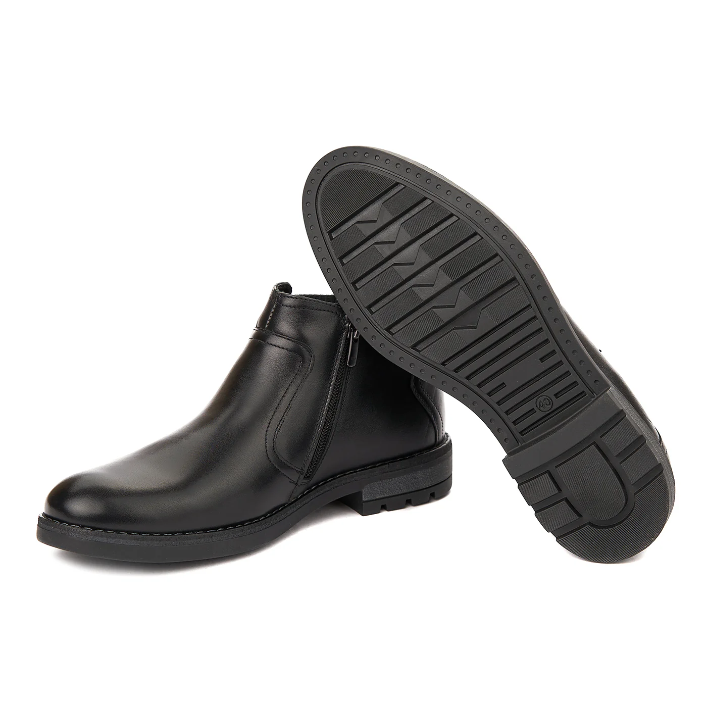 Ghete din Piele Naturala Neagra 1096 - Image 3
