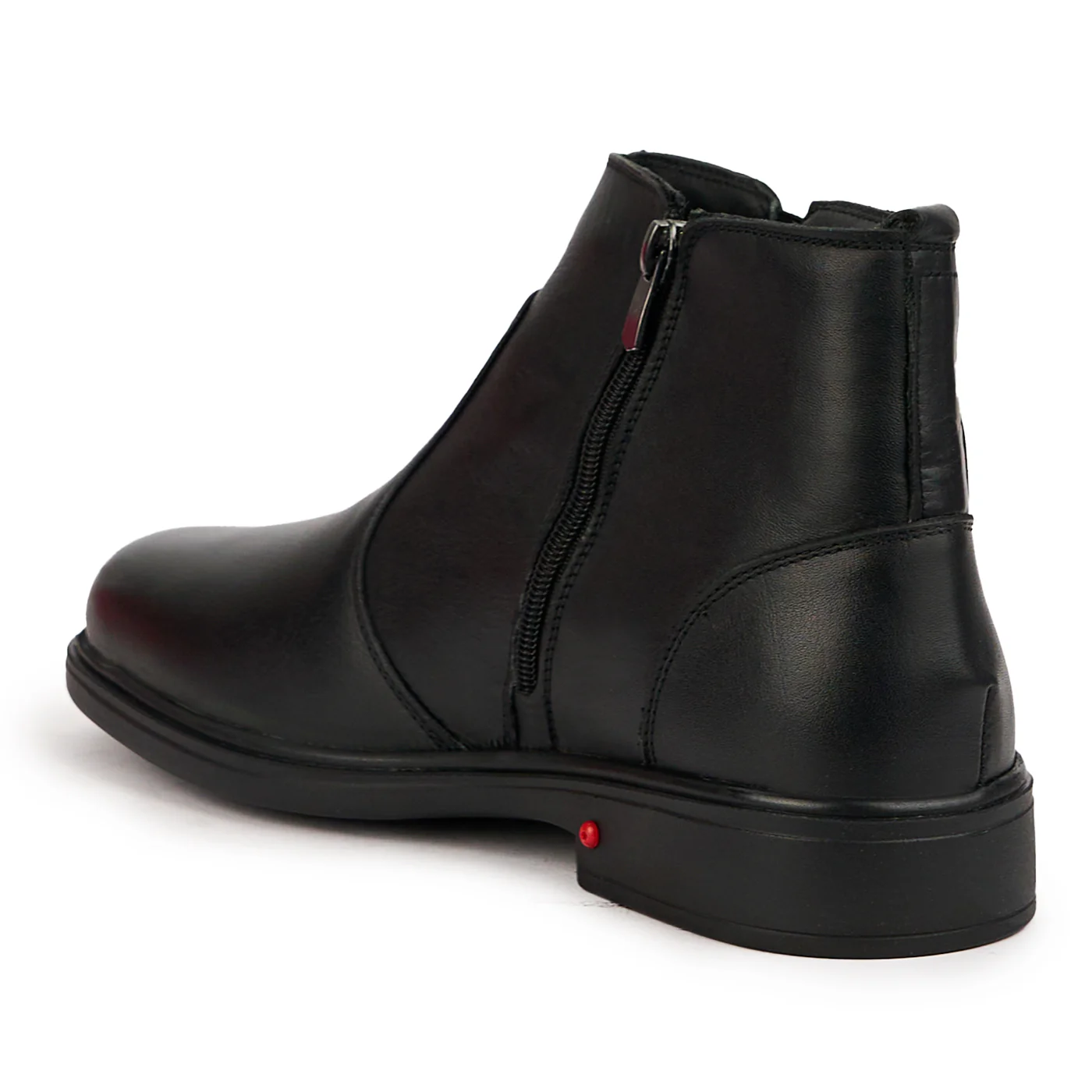 Ghete din Piele Naturala neagra 7108 - Image 2
