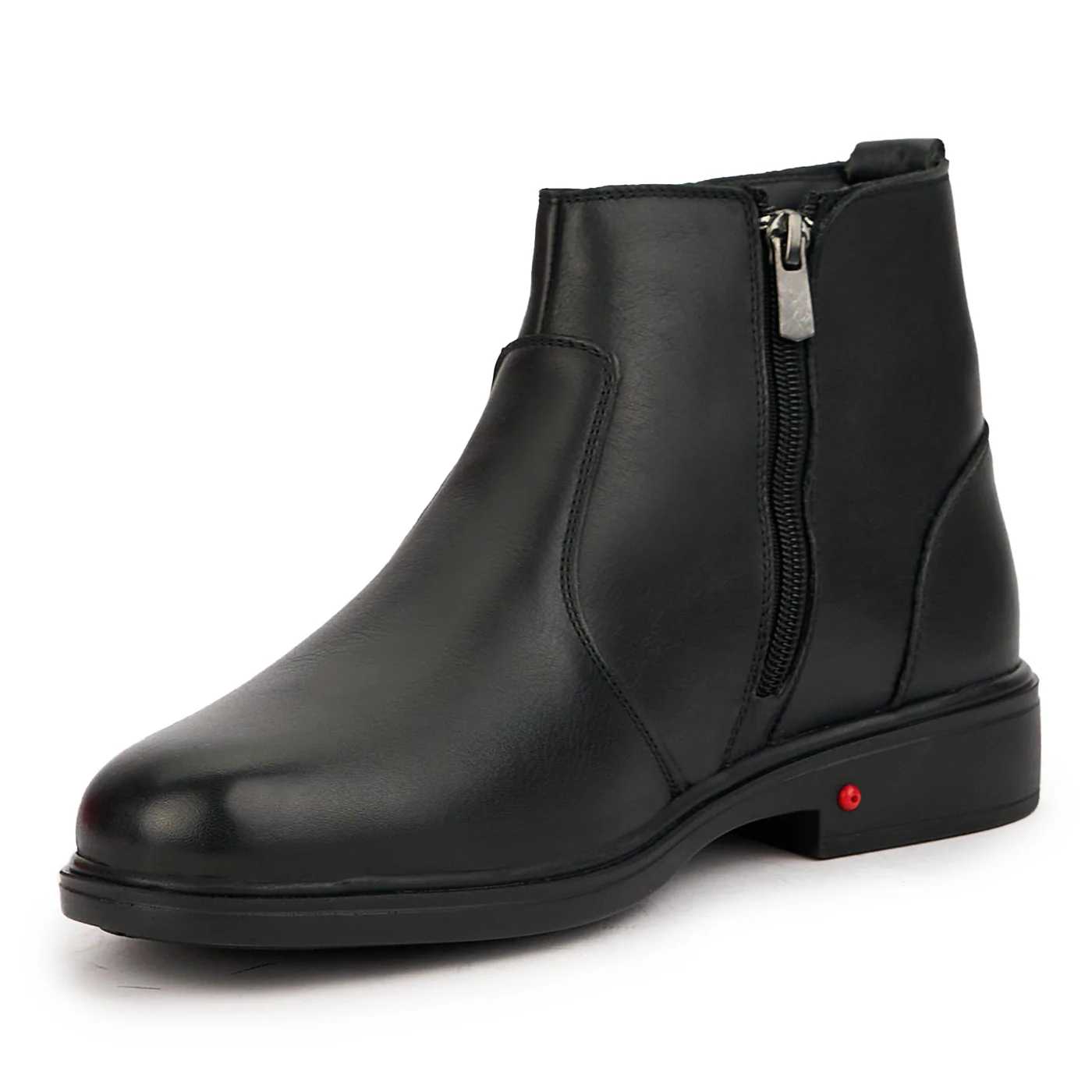Ghete din Piele Naturala neagra 7108 - Image 3