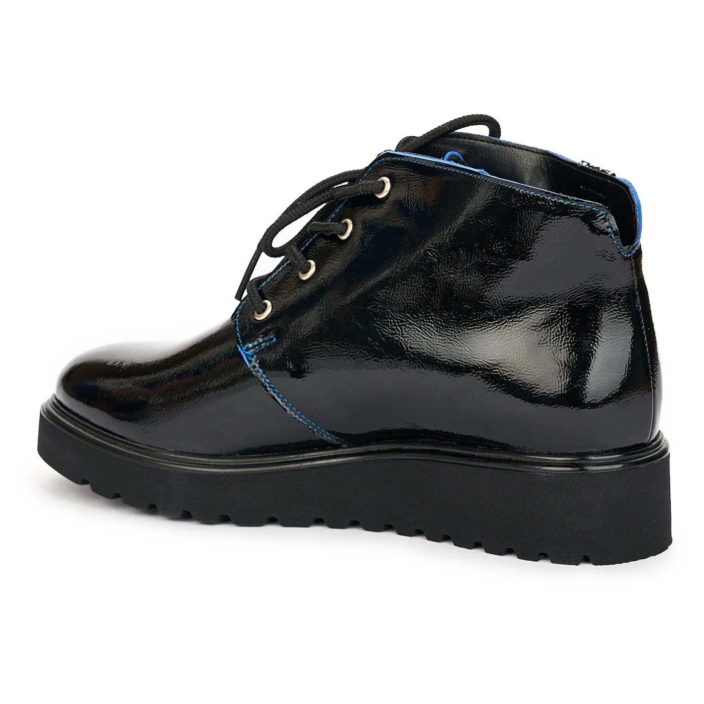 Ghete Lacuite din Piele Naturala Dama Casual Negre 12467 - Image 2