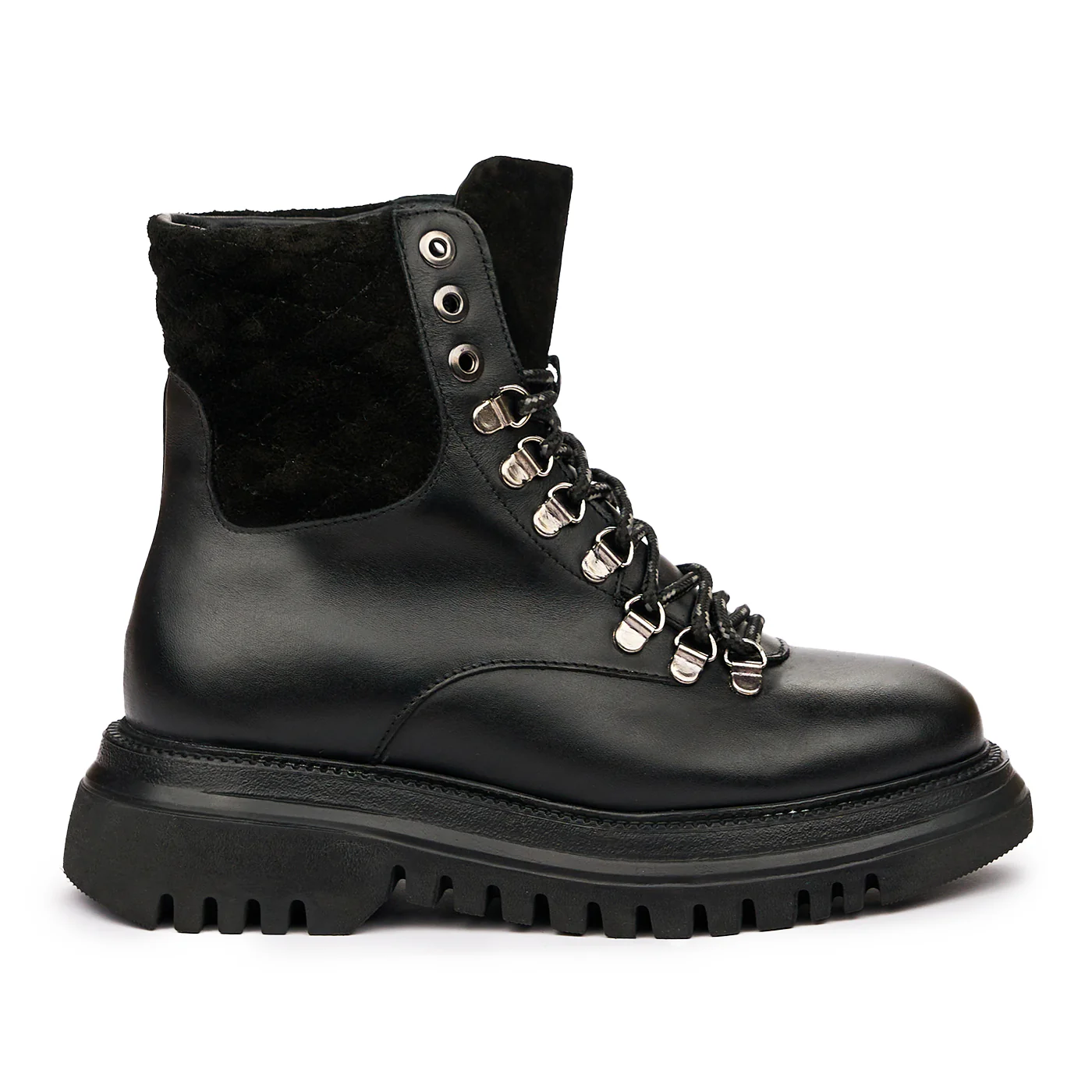 Ghete negre casual din Piele Naturala 8291
