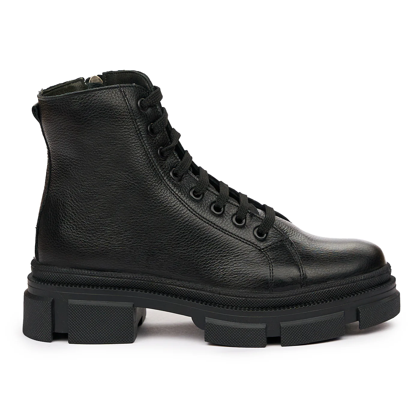 Ghete negre casual din Piele Naturala 8294