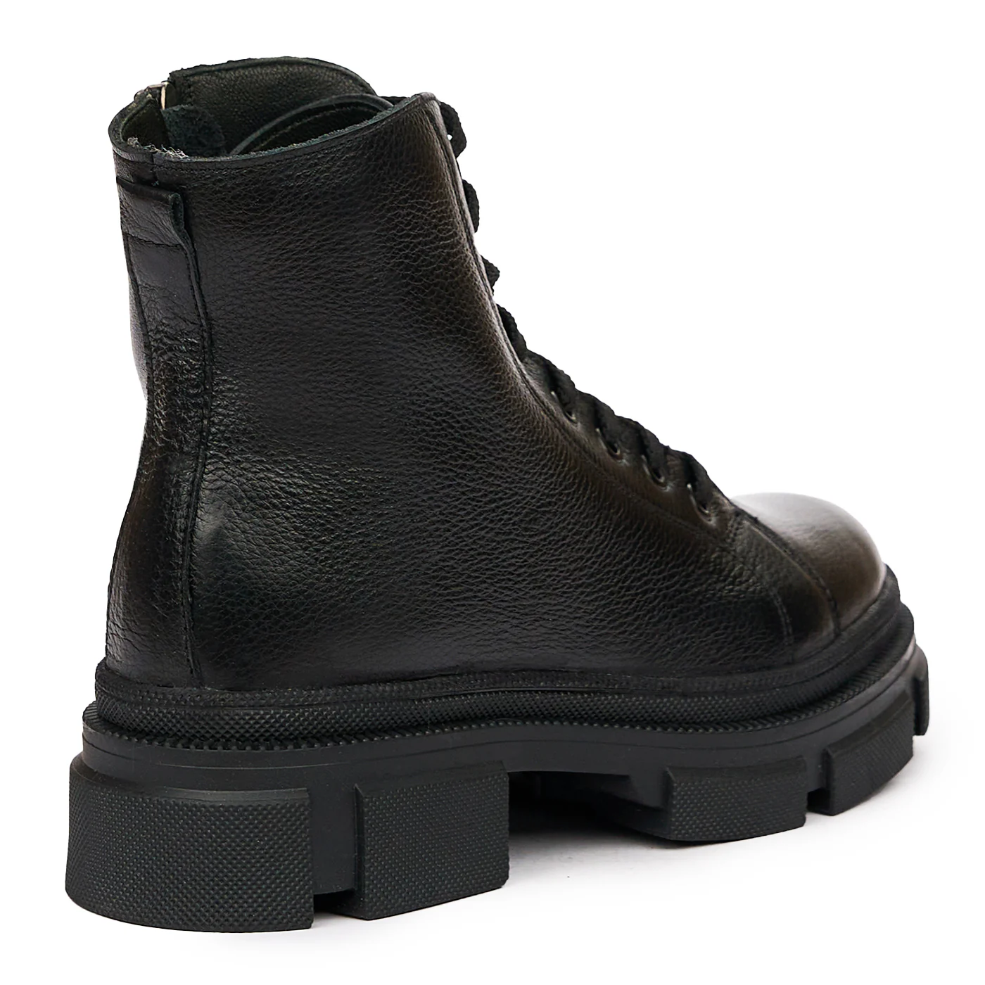Ghete negre casual din Piele Naturala 8294 - Image 2