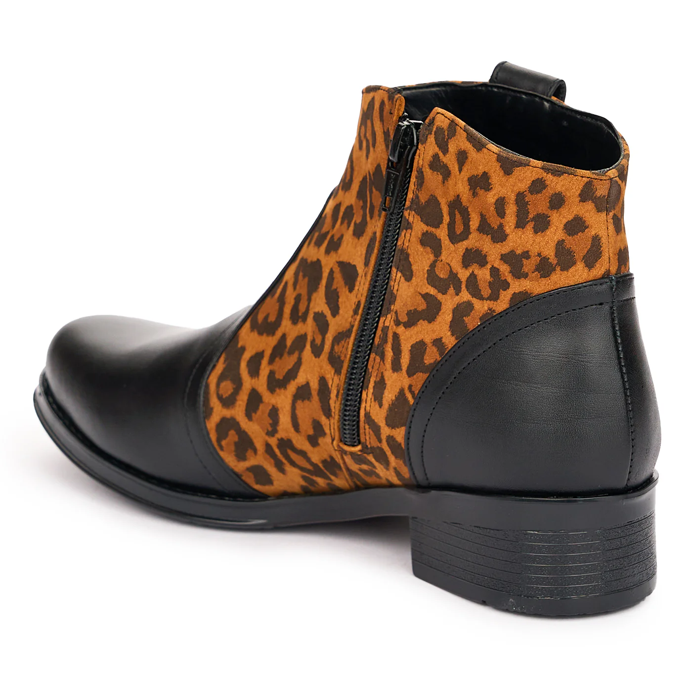 Ghete Negre Dama cu Toc 3.5 Cm Casual 10881 - Image 2