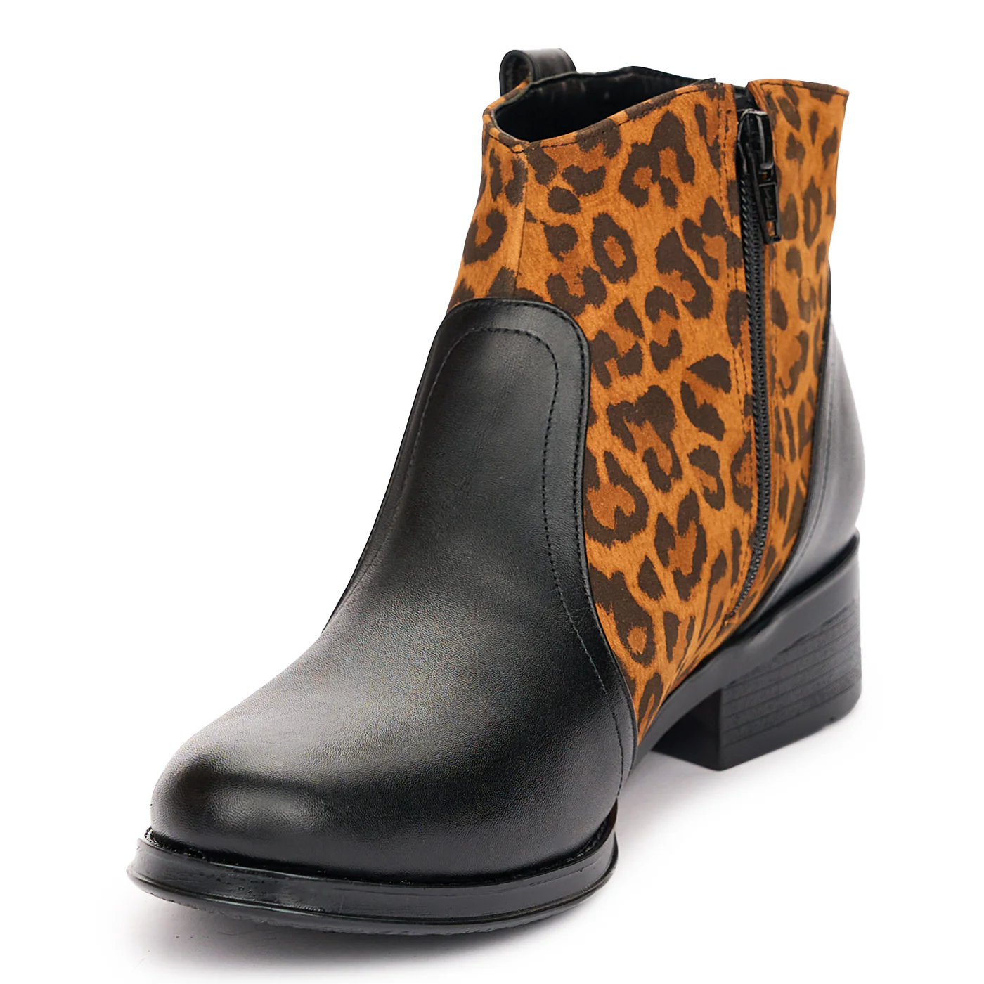 Ghete Negre Dama cu Toc 3.5 Cm Casual 10881 - Image 3
