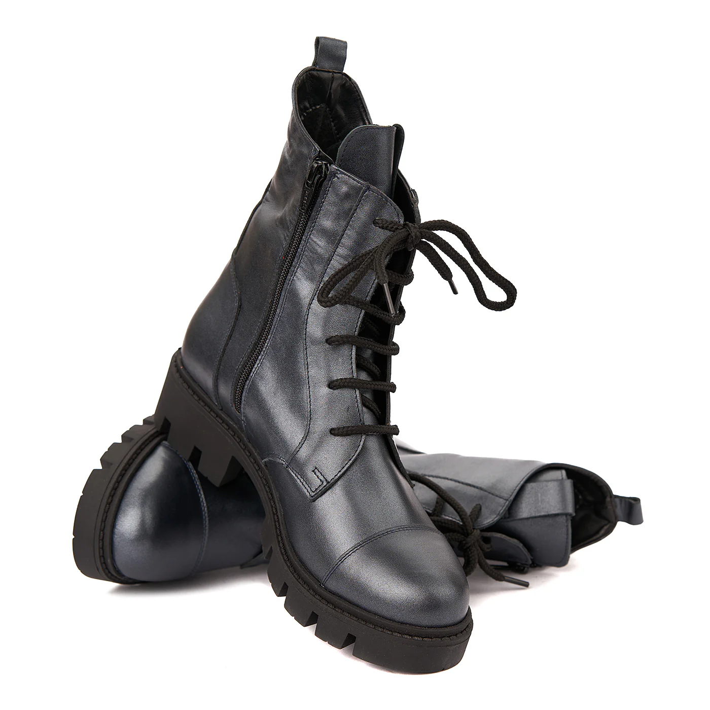 Ghete Piele cu Siret Dama din Piele Naturala 3725 - Image 3