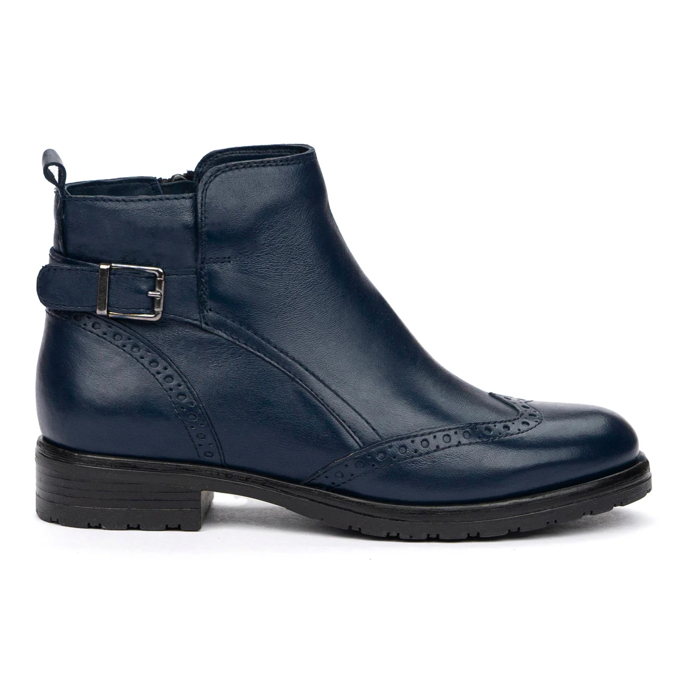 Ghete Piele cu Toc 3 Cm din Piele Naturala 8479