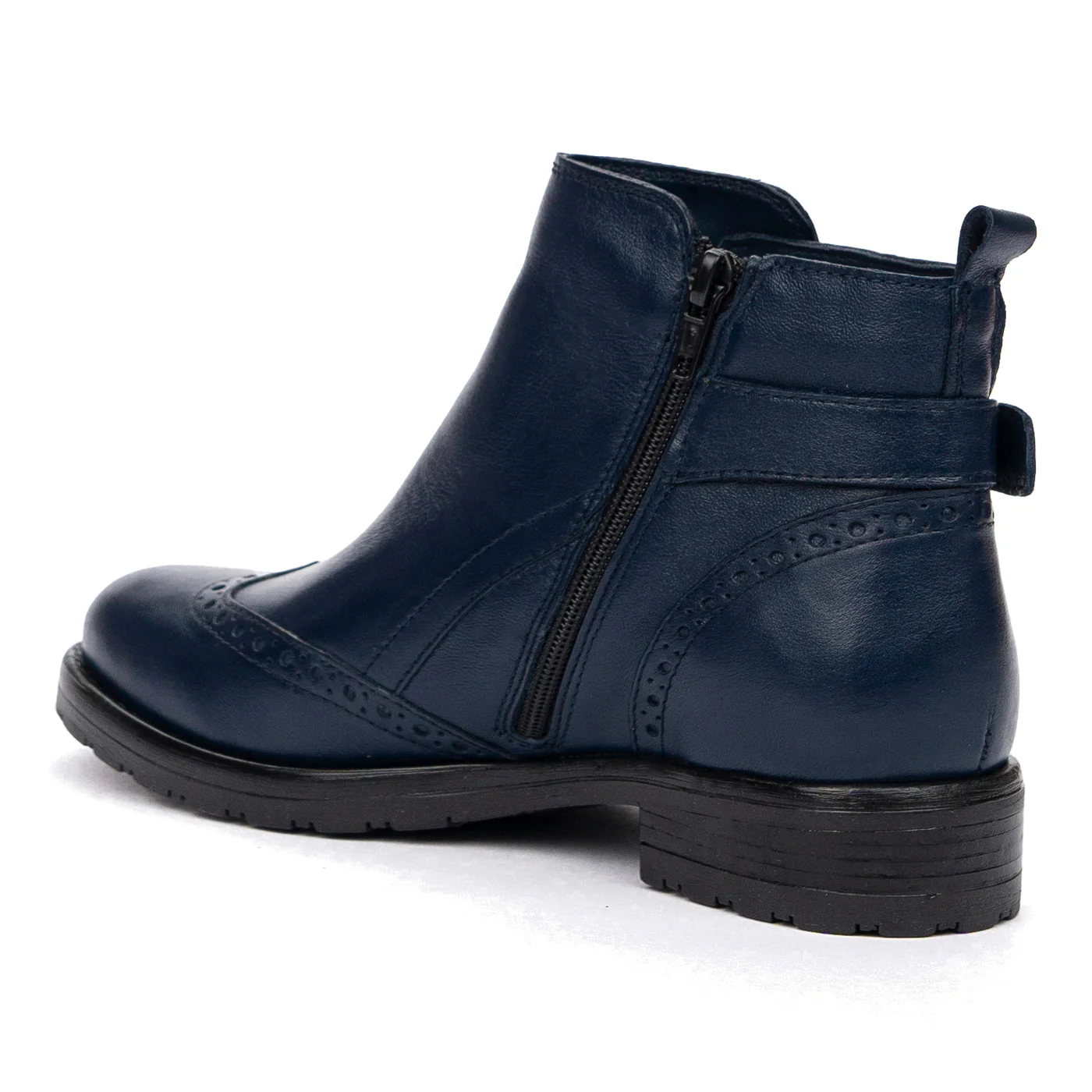 Ghete Piele cu Toc 3 Cm din Piele Naturala 8479 - Image 3