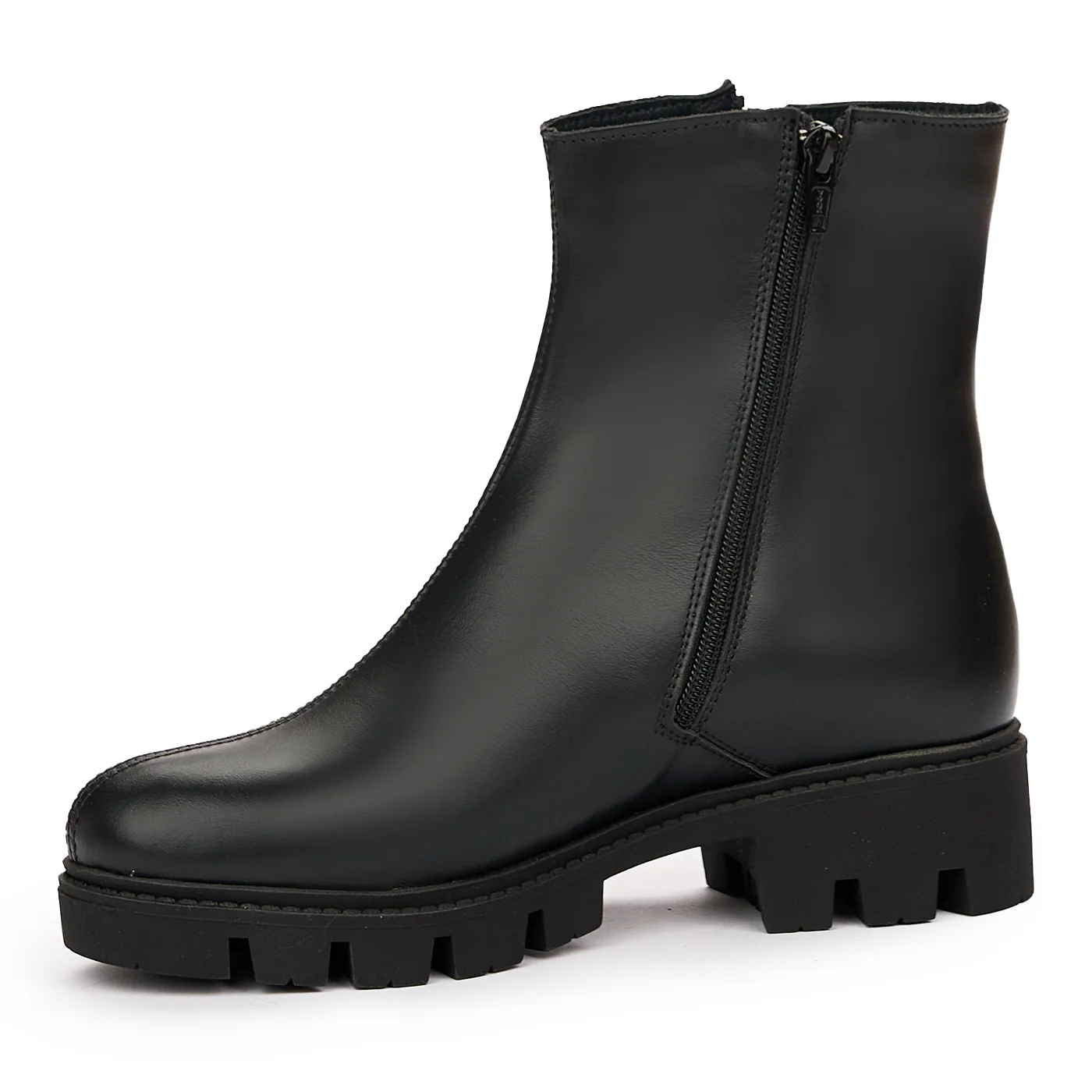 Ghete Piele Naturala neagra 3932 - Image 4