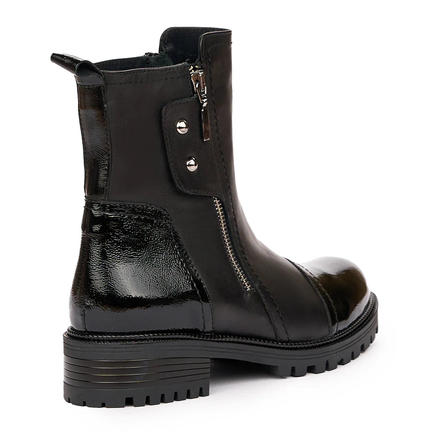 Ghete Piele Naturala neagra 3941 - Image 2