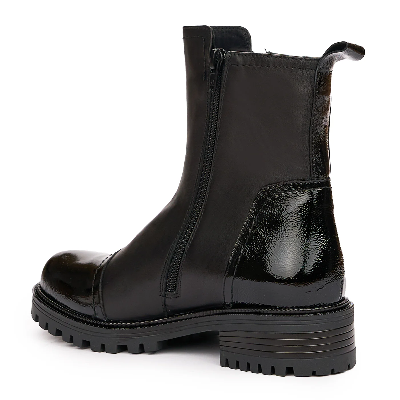 Ghete Piele Naturala neagra 3941 - Image 3