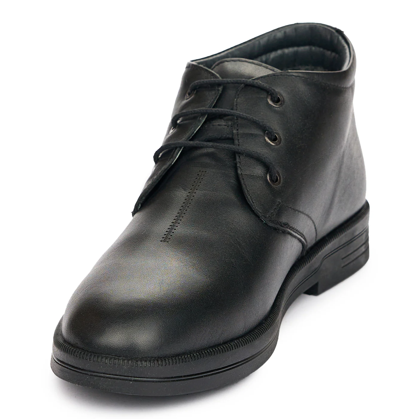 Ghete Piele Negre Barbati Casual 7344 - Image 3