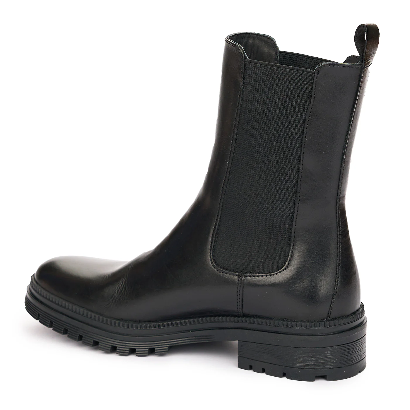 Ghete Piele Negre Dama cu Talpa 4.5 Cm Casual 10917 - Image 2
