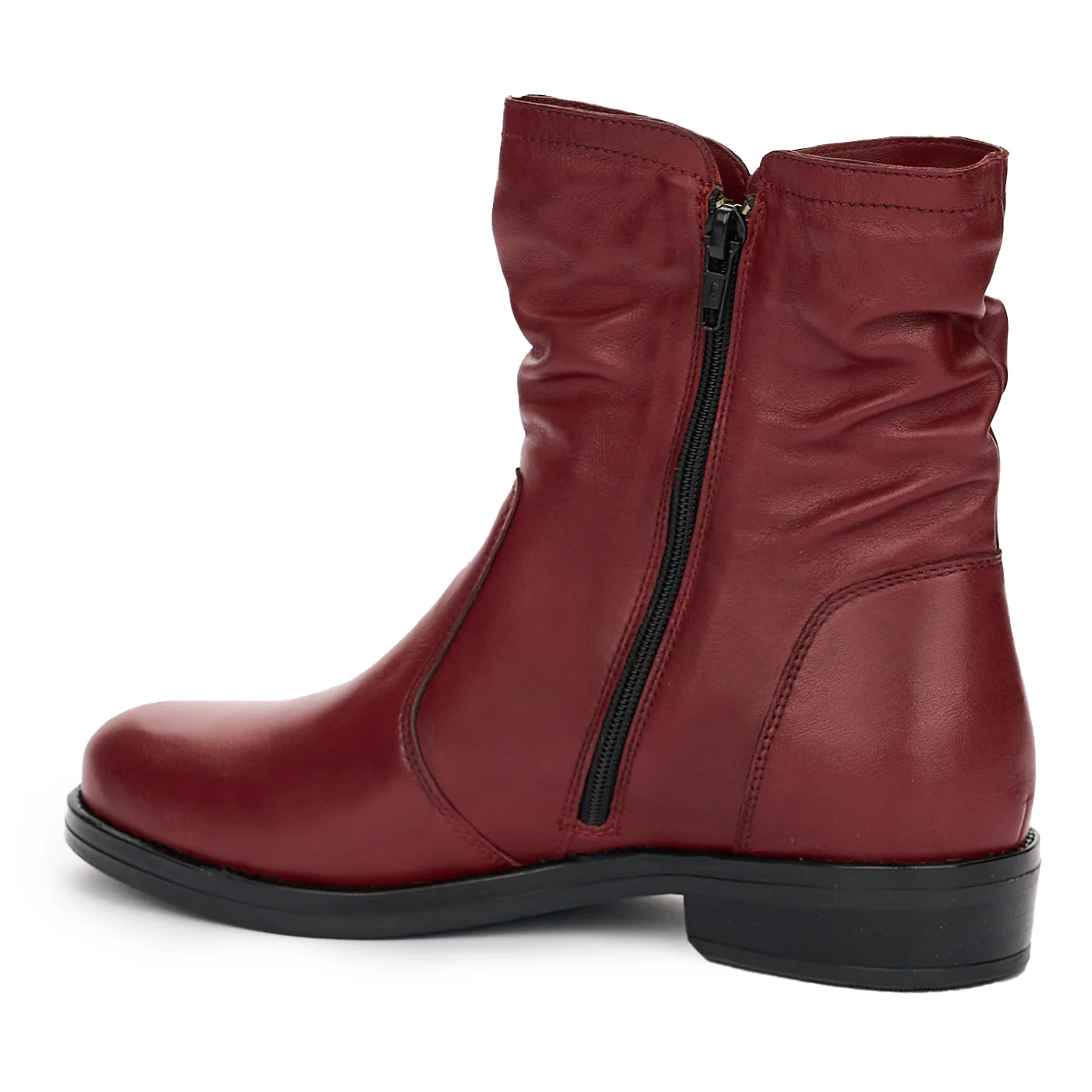 Ghete Piele Visinii Dama cu Fermoar Casual 12379 - Image 2