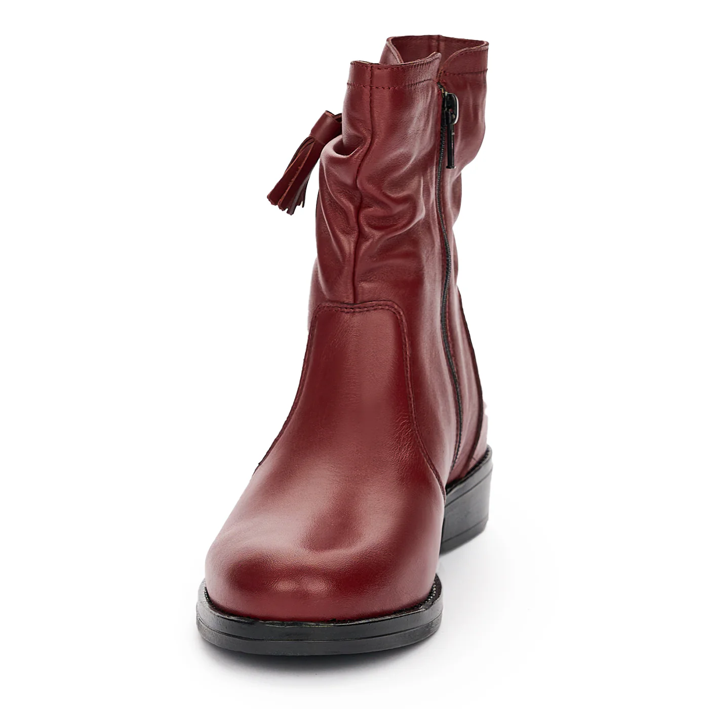 Ghete Piele Visinii Dama cu Fermoar Casual 12379 - Image 3
