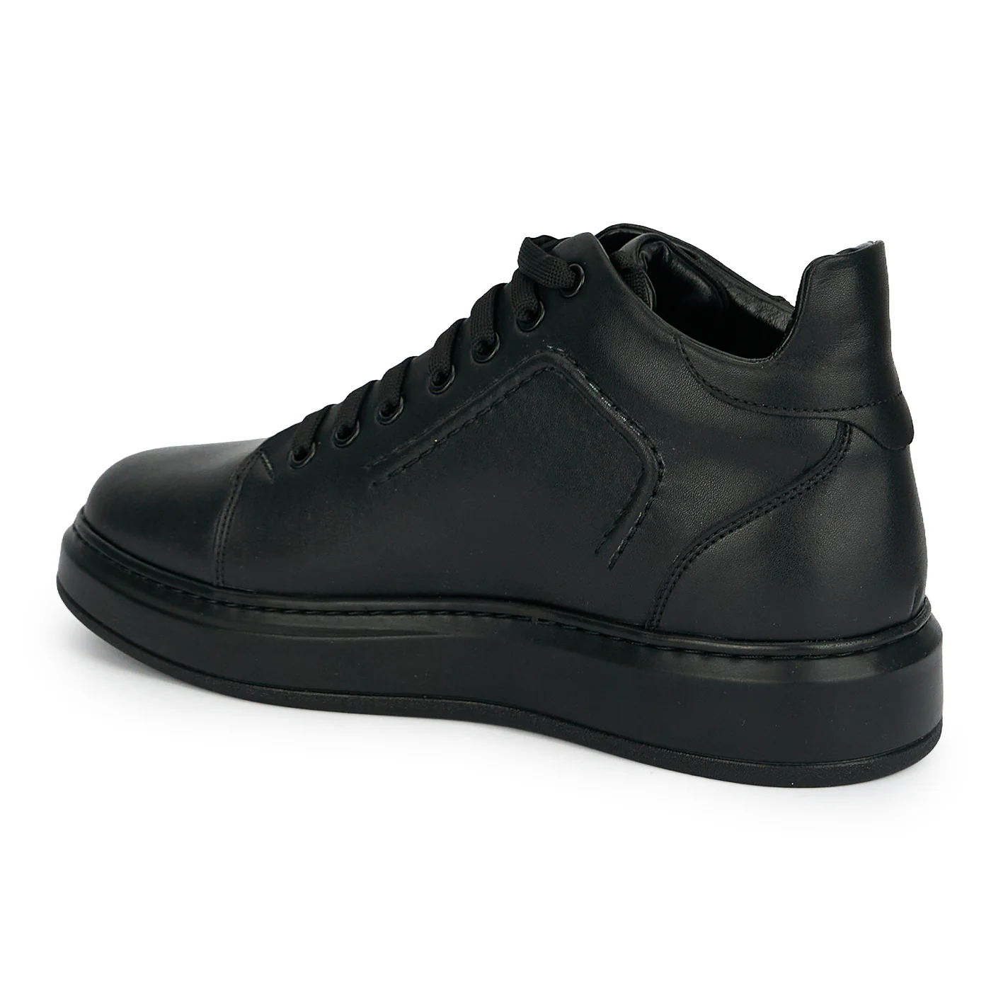 Ghete sport barbati din piele naturala neagra 20021 - Image 2