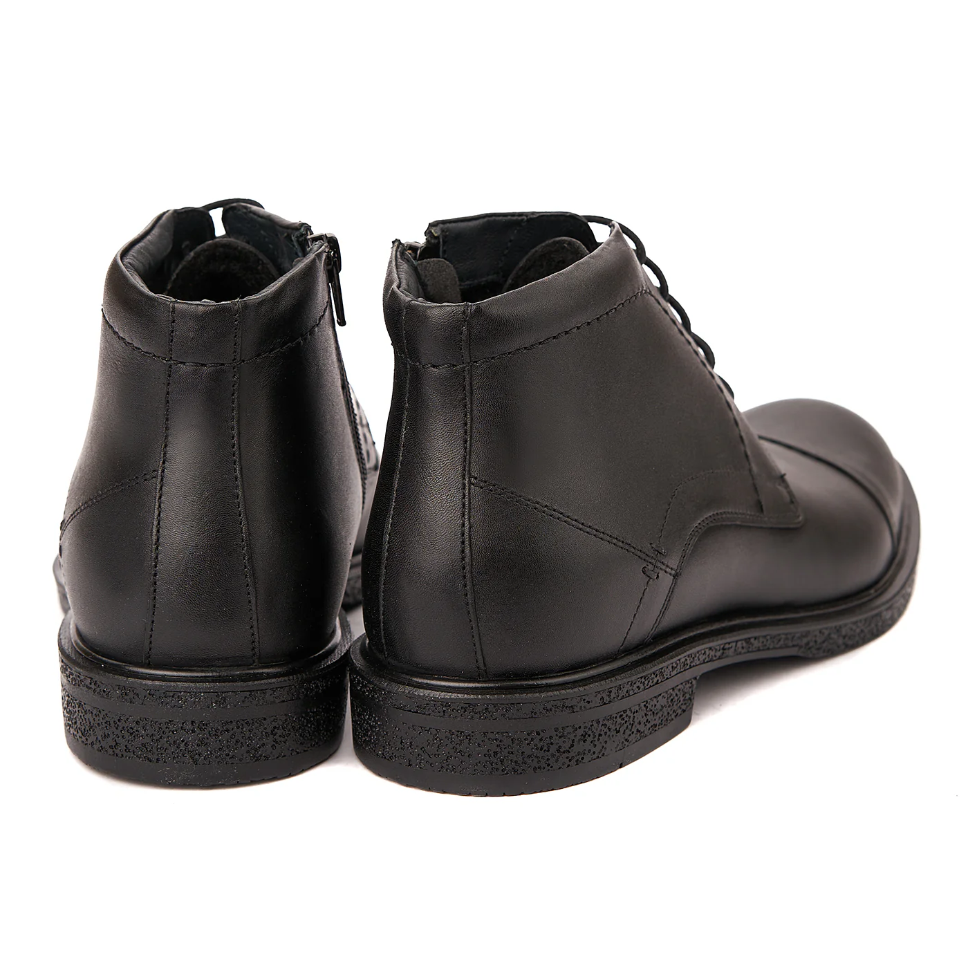 Ghete Sport Barbati Piele Neagra Naturala 1084 - Image 2