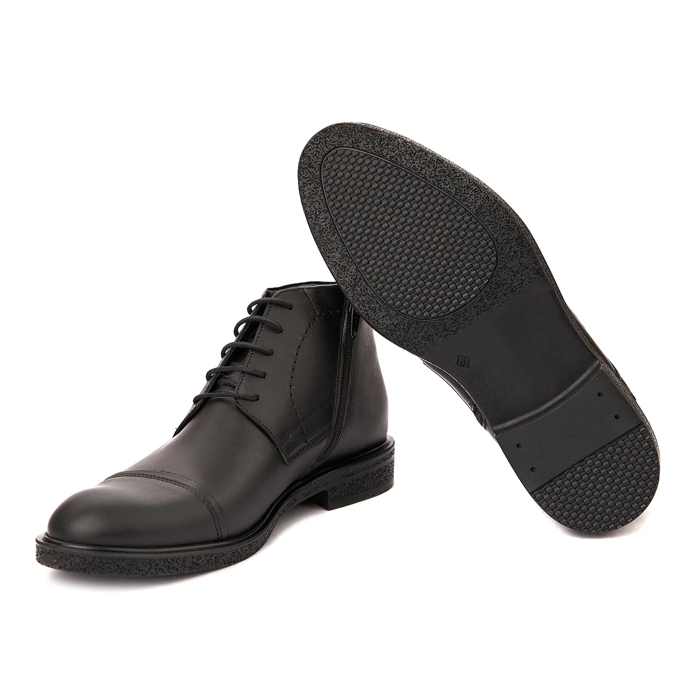 Ghete Sport Barbati Piele Neagra Naturala 1084 - Image 3