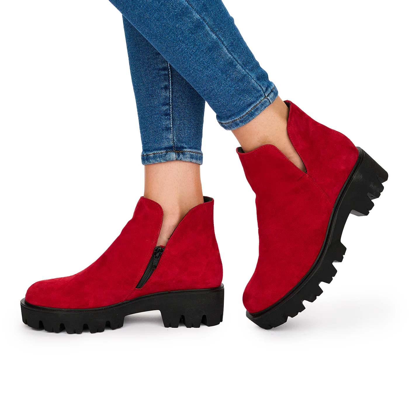 Ghete Visinii Piele Naturala Casual Talpa 5 Cm 10541 - Image 3