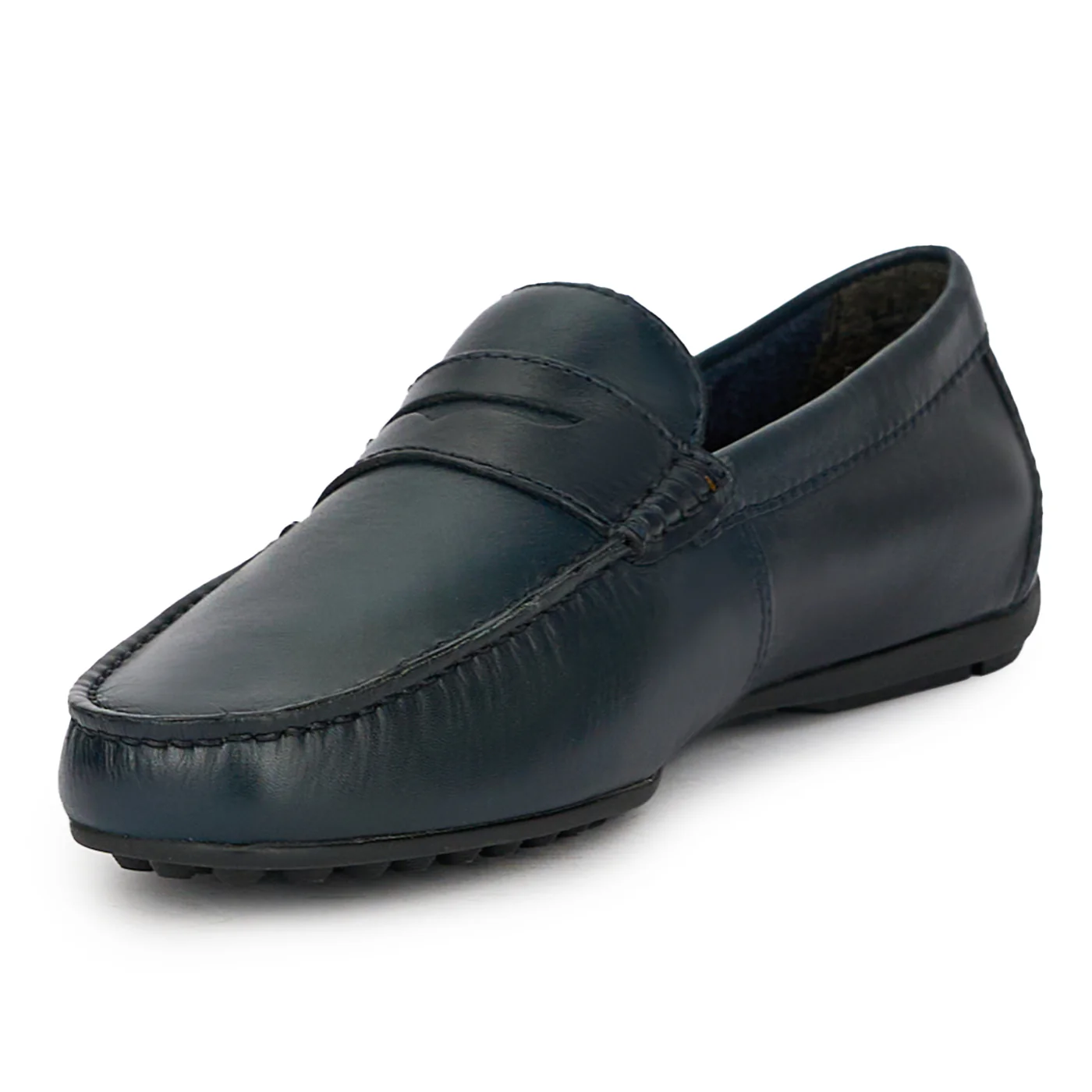 Mocasini barbati din piele naturala bleumarin 7741 - Image 3