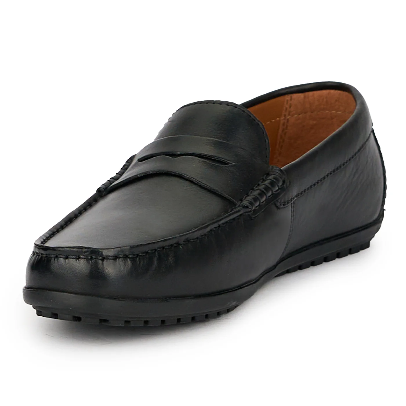 Mocasini barbati din piele naturala neagra 7740 - Image 3