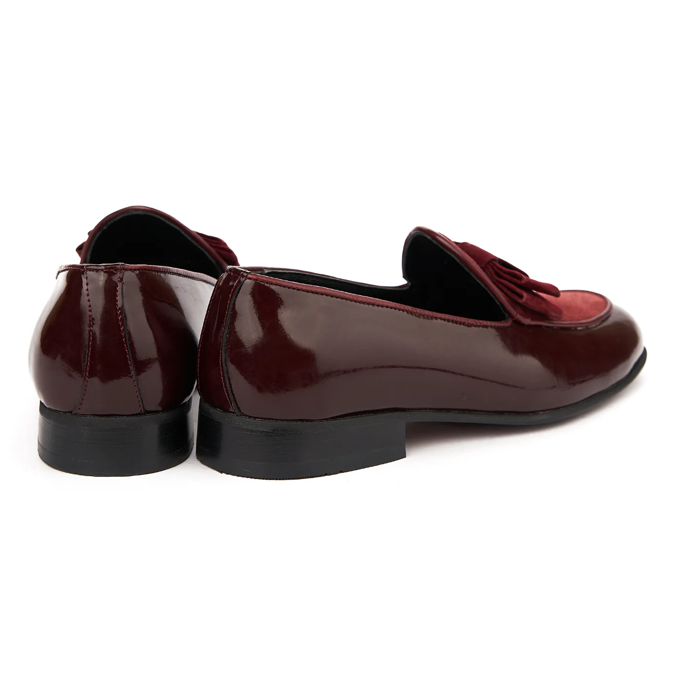 Mocasini Eleganti Din Piele Naturala Visiniu Box 1128 - Image 2