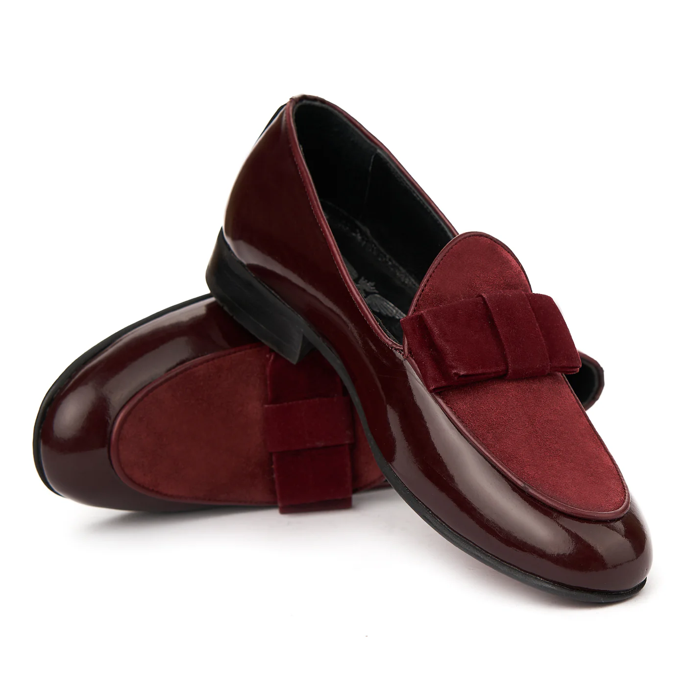 Mocasini Eleganti Din Piele Naturala Visiniu Box 1128 - Image 4