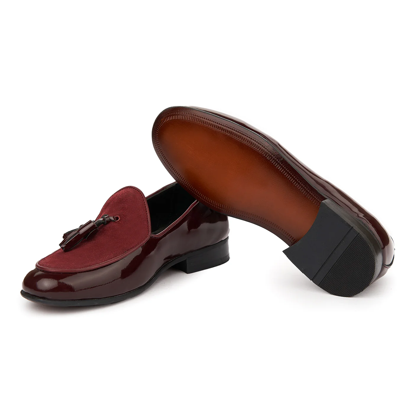 Mocasini Eleganti Din Piele Naturala Visiniu Box 1129 - Image 3