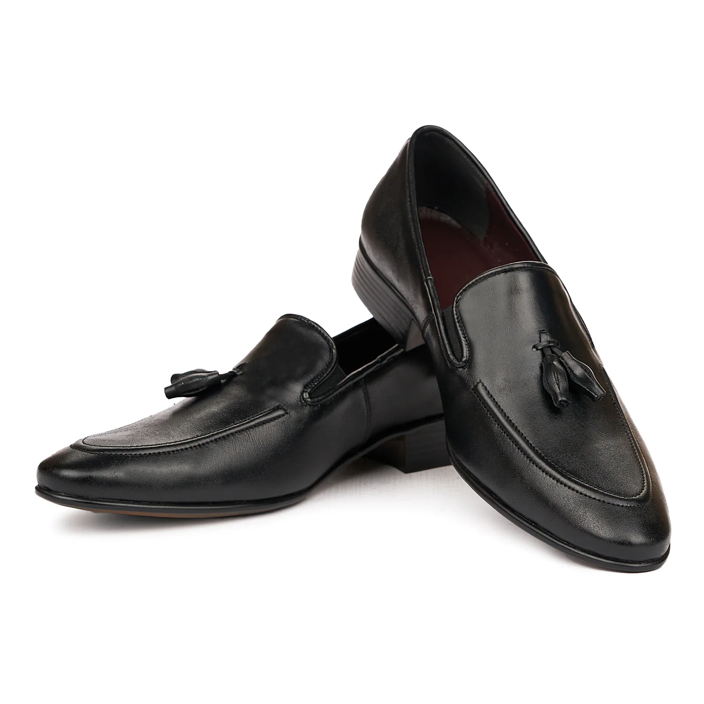 Mocasini eleganti din piele naturala neagra 7058 - Image 2