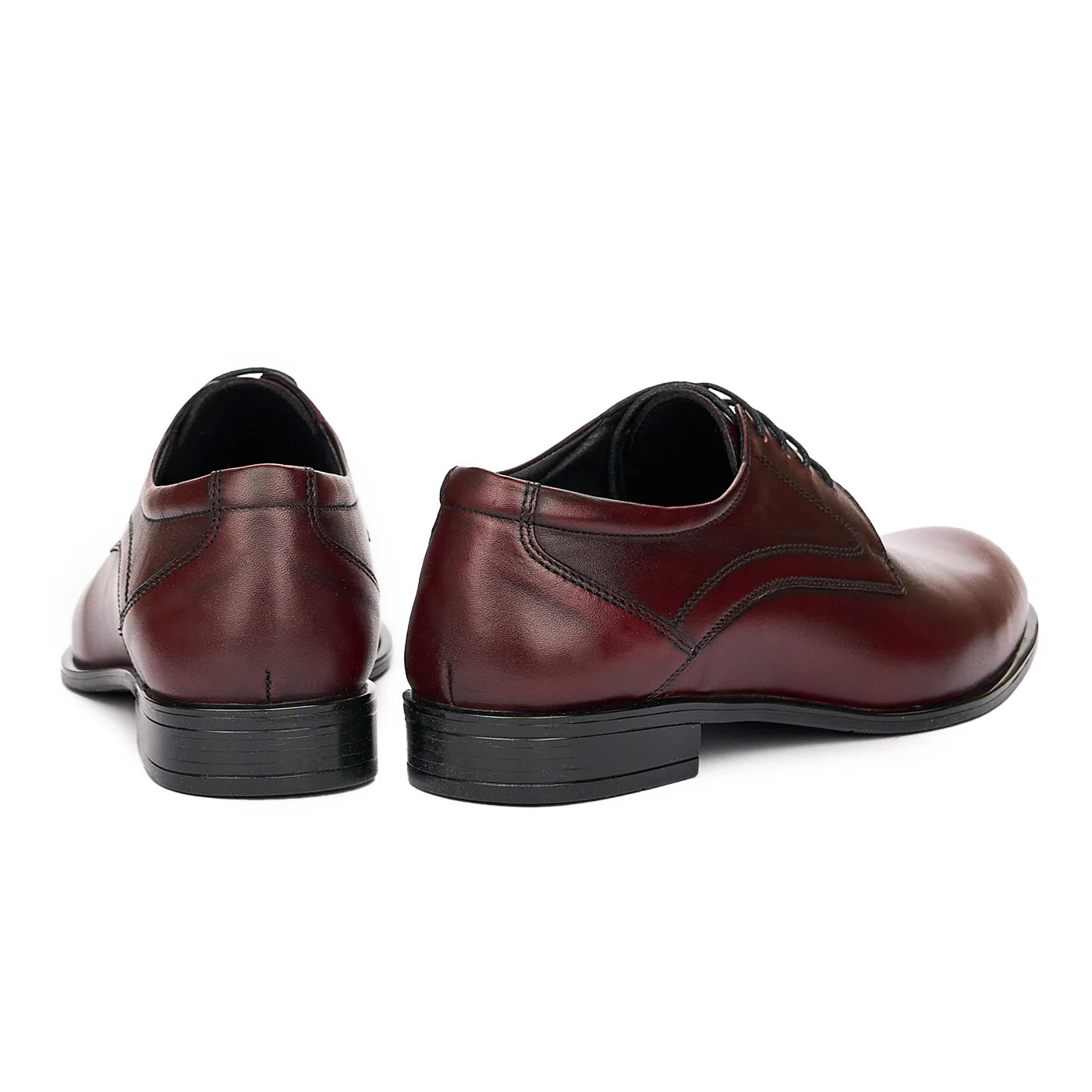 Pantofi Barbatesti Din Piele Naturala visinie 7114 - Image 2