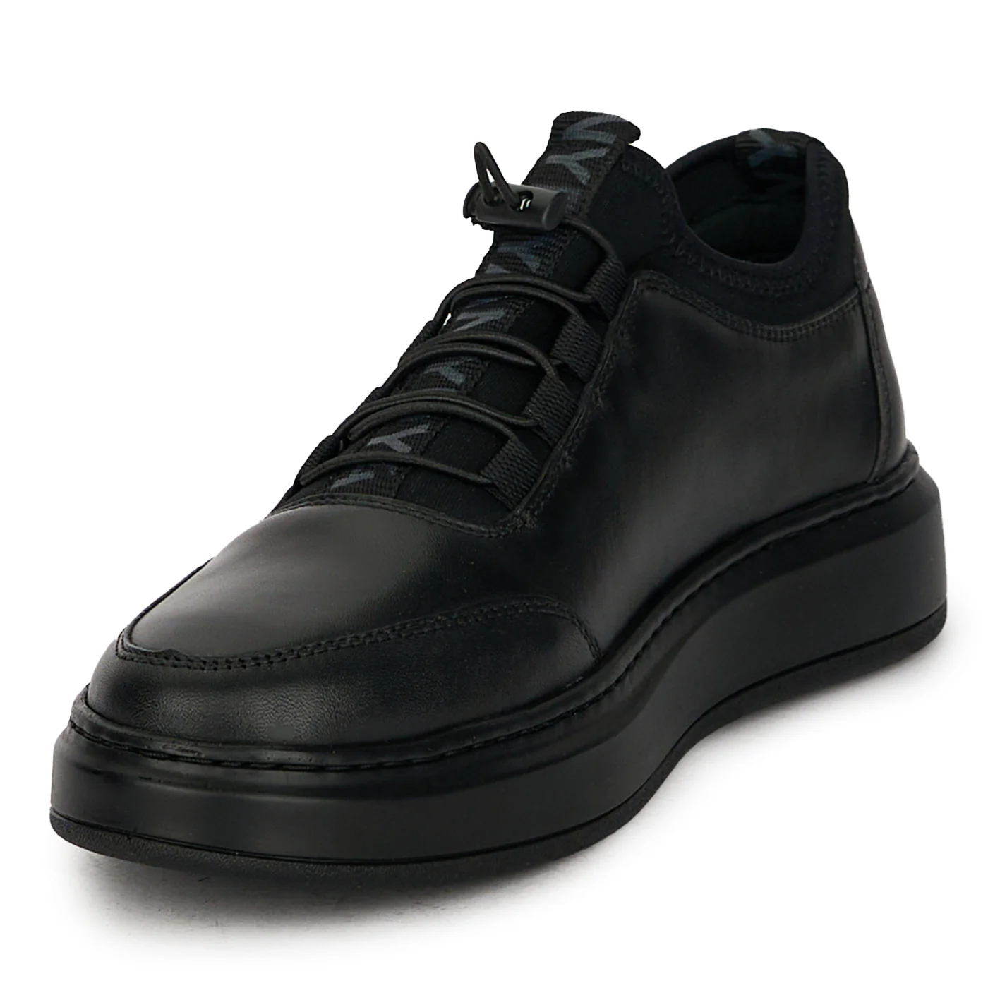 Pantofi barbatesti din piele naturala neagra 7832 - Image 3