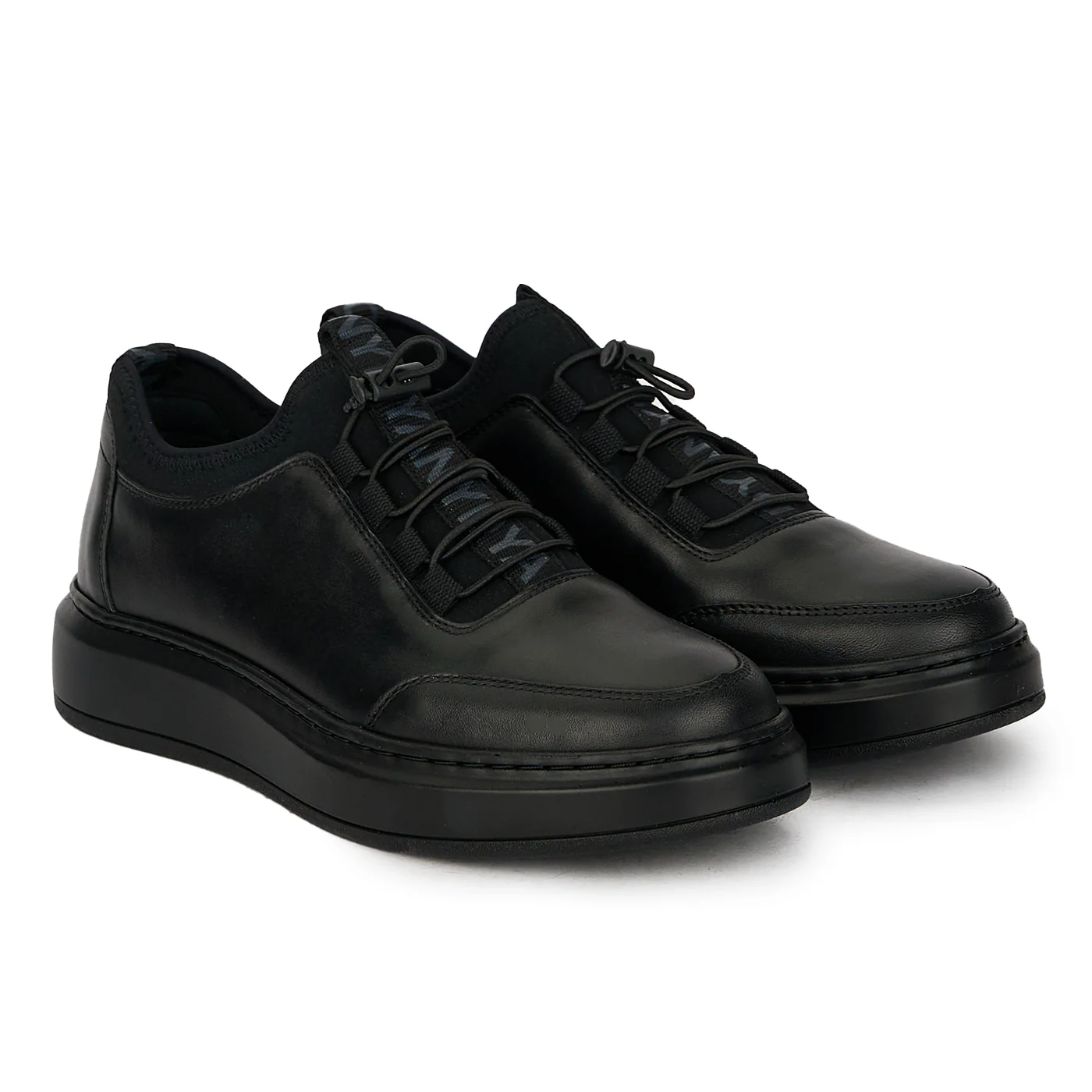 Pantofi barbatesti din piele naturala neagra 7832 - Image 4